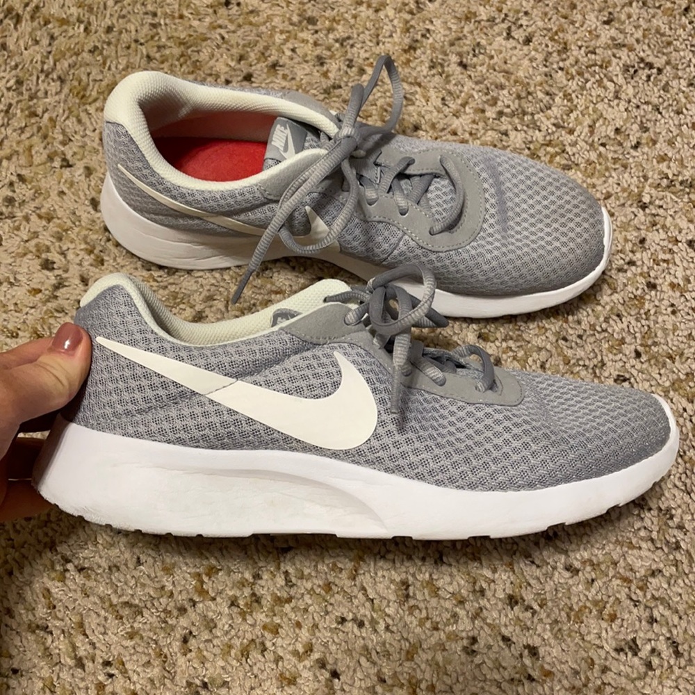 Gray Nike running shoes size 10